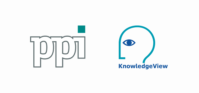 Logos von KnowdledgeView Ltd und der ppi Media GmbH.